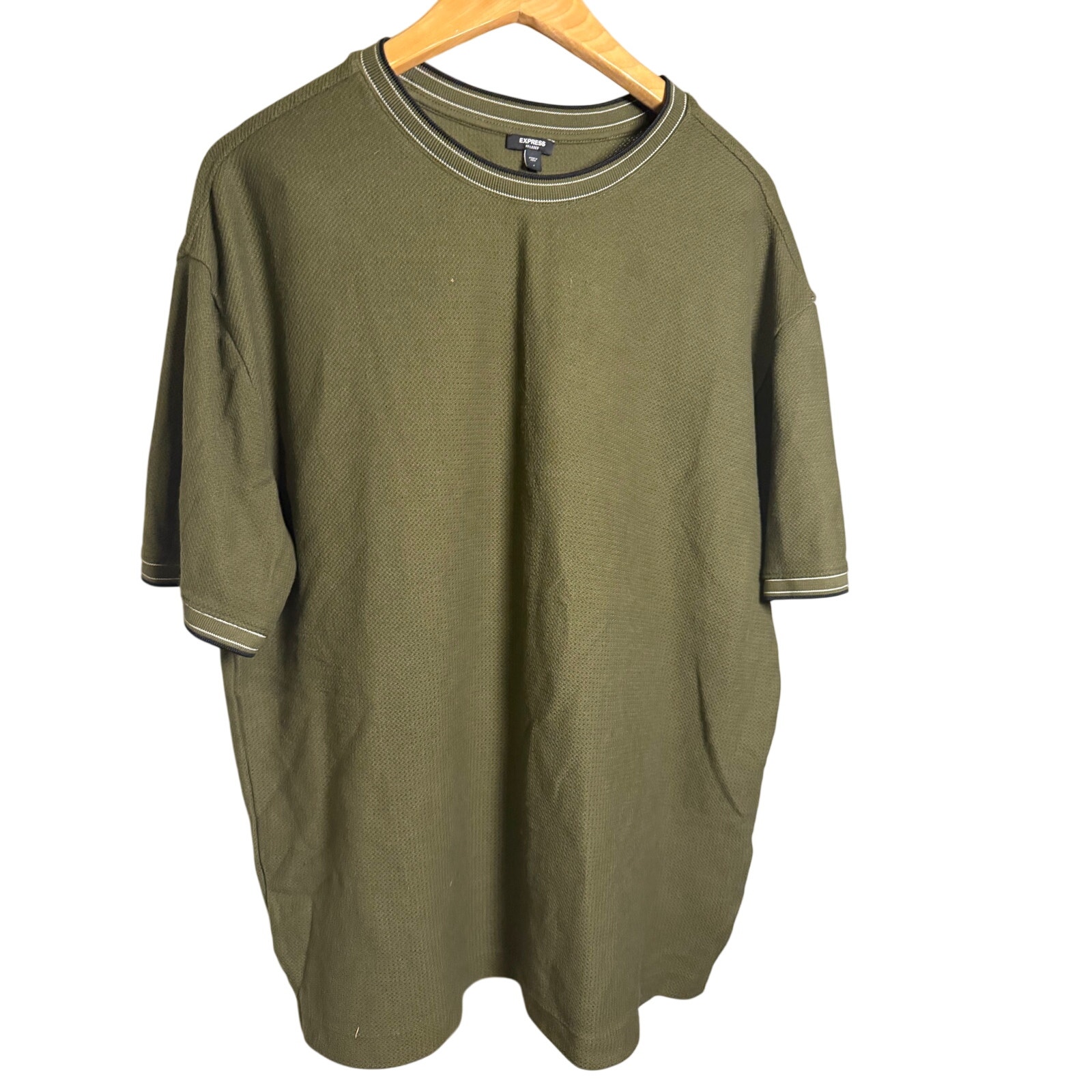 Express Mens Green Shirt